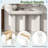 Modern Entryway Table With 2 Curved Drawers-1991507855