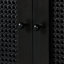 Silfa Bar Cabinet-Black Circle Cane