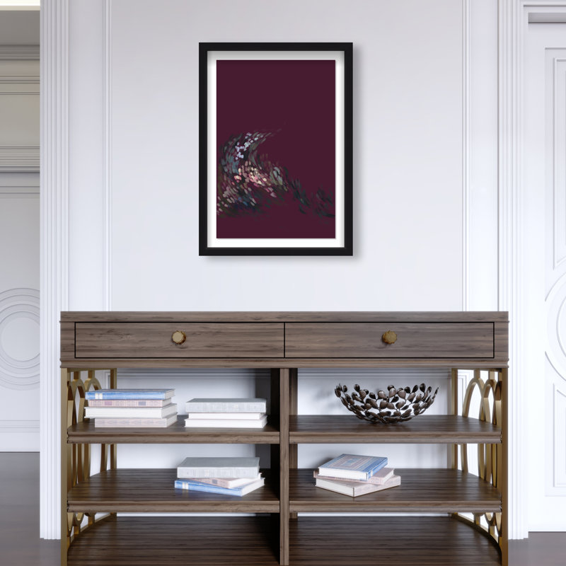 A Spring Wave Print by Oliver Gal, 17.5"H x 25.5"W, Black Shadowbox