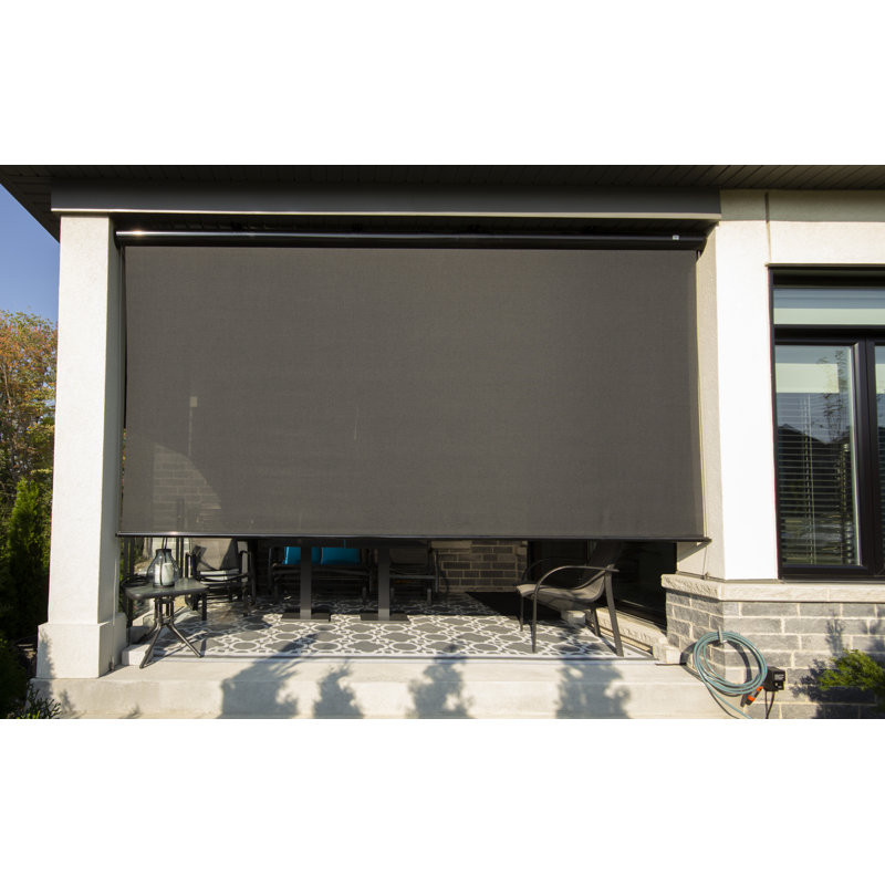 Multiple Awnings Gray Synthetic Fabrics Awning, Left, 174''W x 116"L, Black