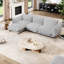 Canapé modulaire rembourré avec repose-pieds de salon 99,5 po Lilea-348284803