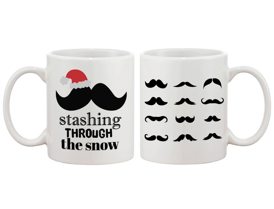 Stashing Through the Snow Holiday Mug 365 Printing Inc