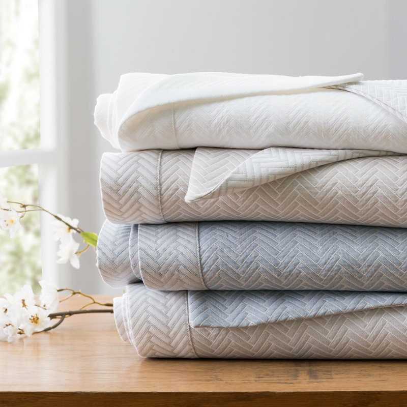 Thatcher 100% Cotton Blanket, King, Blue