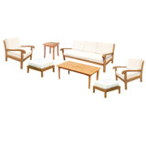 Napa Outdoor 7 - Piece Teak Conversation Set