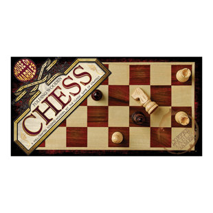 Jeu d'échecs pliant en bois
