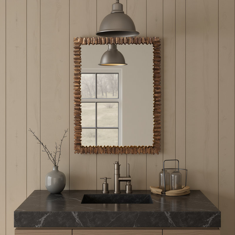 Miroir rectangulaire H 40 po