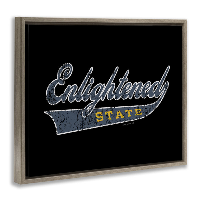 Art mural en toile par Enlightized State, H 17 po x l 21 po, Cadre flottant orme Montalcino