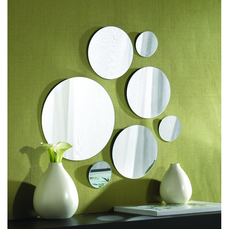 Elements 7 Piece Round Mirror Set