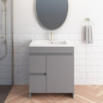 Waelyn 30'' Single Bathroom Vanity with Acrylic Top