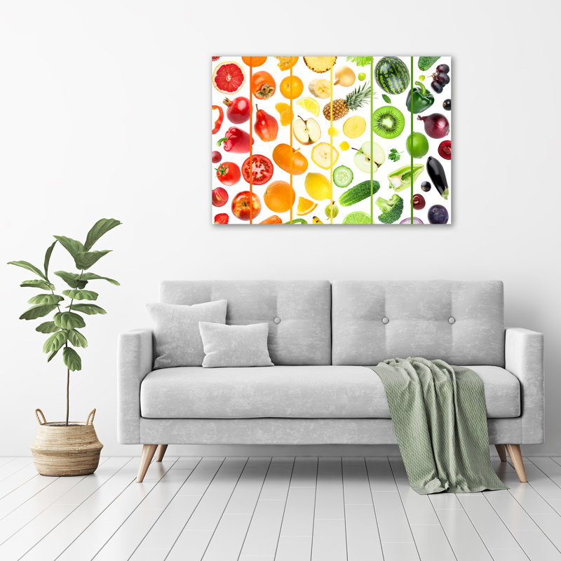 Fruits And Vegetables - No Frame Print on Glass