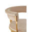 Chaise avec accoudoirs en velours Baten