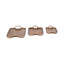 Ensemble de 3 plateaux en aluminium 15 et 19 et 23 po au fini bronze Darcy - 23 po x 12 po x 3 po