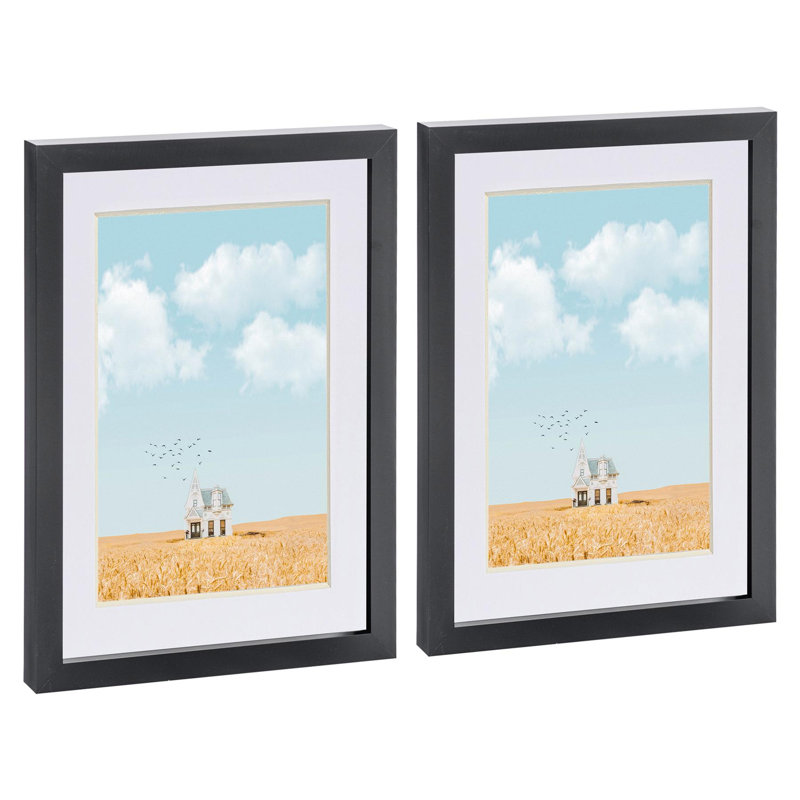 Photo Frames with A5 Mount - A4 (8" x 12") - Black/White
