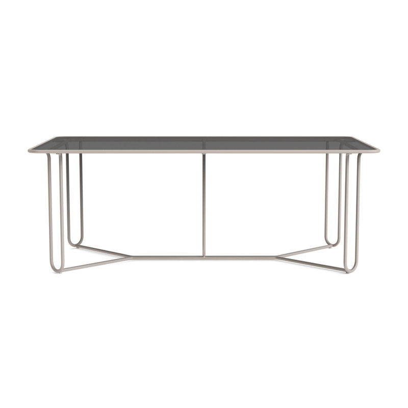 Walter Lamb Outdoor Dining Table, Dove Smooth