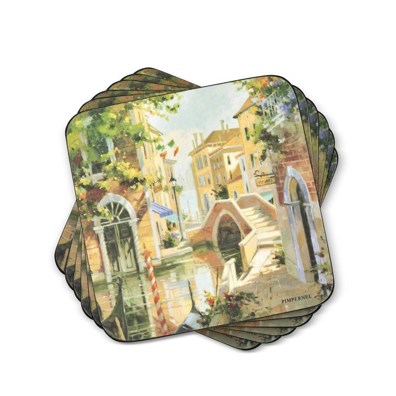 Sous-verres Pimpernel Venetian Scenes 4 po x 4 po