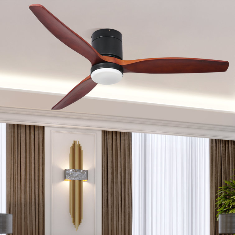 52'' Low Profile Ceiling Fan with Light and Remote