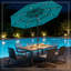 Parasol de patio, parasol de table d'extérieur à 3 niveaux, parasol de patio extérieur (seulement parasol)-1630404319