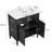 Dalke Bathroom Vanity With Sink, Bathroom Cabinet With Soft Close Doors And Adjustable Shelf, Curved Profile Design, Rubber Wood Legs-1312209897