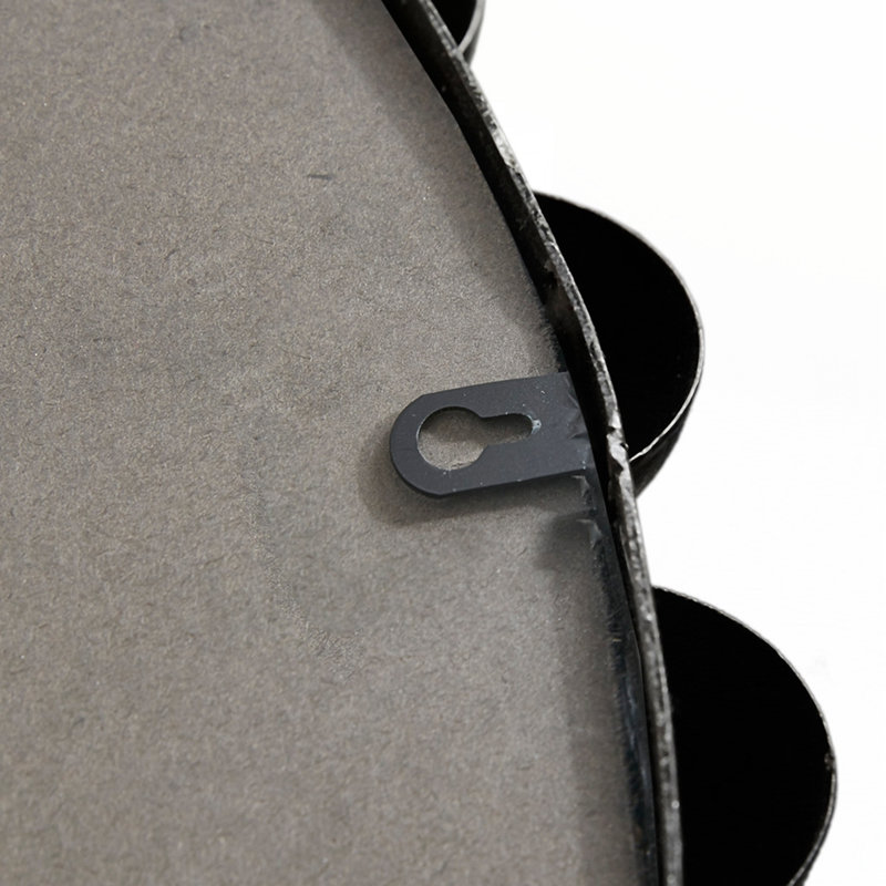 Miroir mural rond P 27 po, 27 po x 27 po, Noir