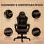 Fauteuil inclinable pivotant en cuir Pu