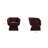 Zeno Chenille Lounge Chair in Mello Plum