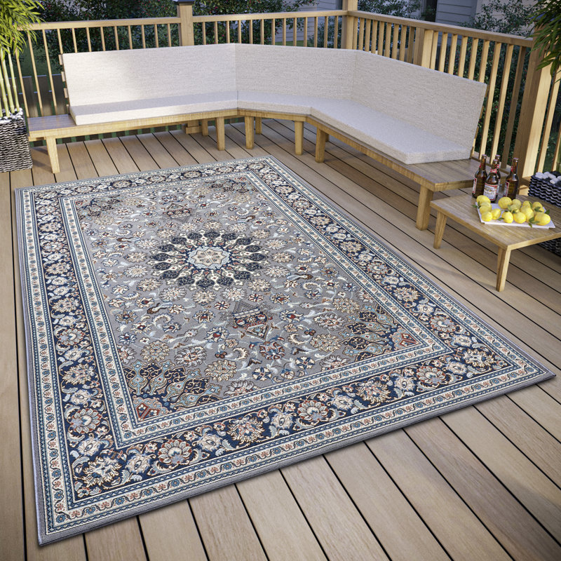 Flair Flatweave Blue/Brown Recommended Use Rug, Rectangle 200 x 285cm