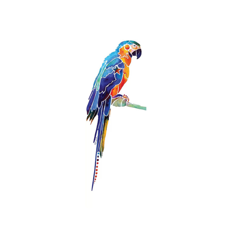 Tropical Parrot I by Jo Lynch - Wrapped Canvas Panoramic Gallery-Wrapped Canvas Giclée