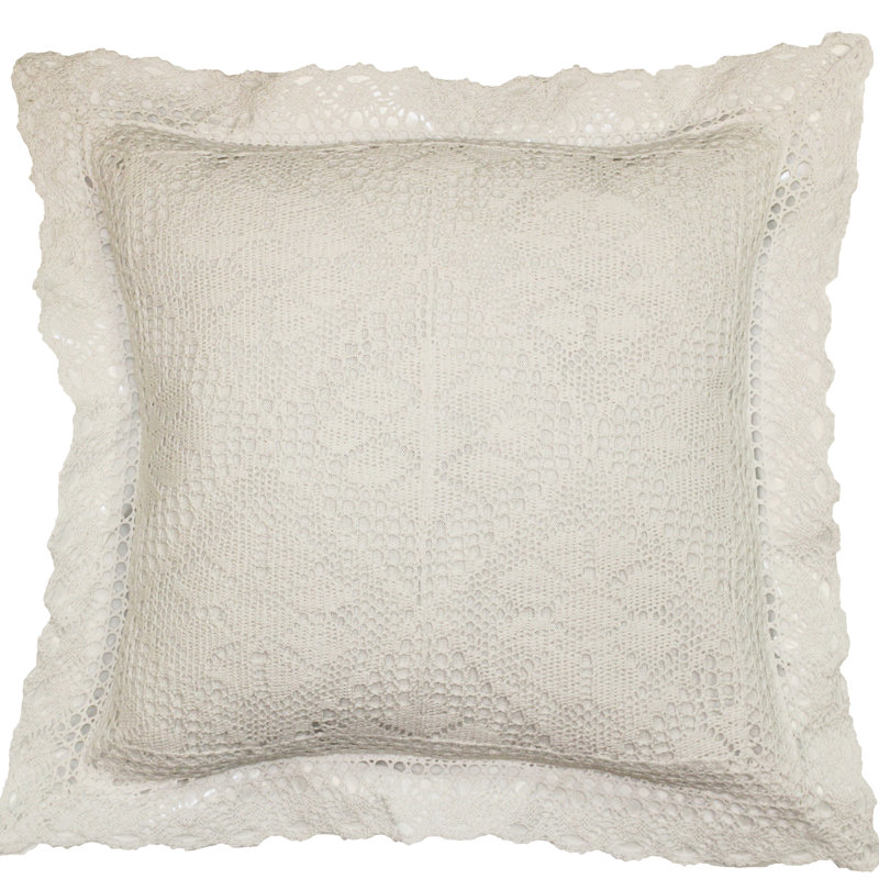 Stars Reversible Pillow Cover, White