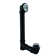 1-1/2" x 12" Sch. 40 ABS-Toe Bathtub Leg Drain with Two-Hole Overflow