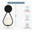 Teardrop 1-Light Wall Sconce - Black-109883183