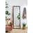 23" X 72" Full Length Mirror With Metal Beaded Frame, Rectangular Oversized Mirror For Living Room Bedroom