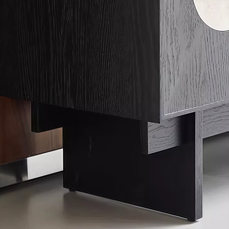 Buffet moderne en bois noir de luxe