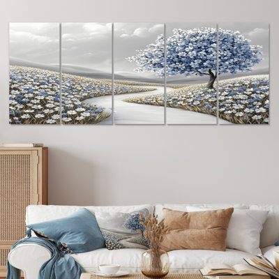 "Countryside Floral Blooms I" - ensemble d'art sur toile