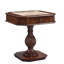 Table de jeu réversible à finition cerisier Bishop II - échecs, dames et backgammon 3 en 1 avec tiroirs de rangement, surface de jeu 20 po x 20 po