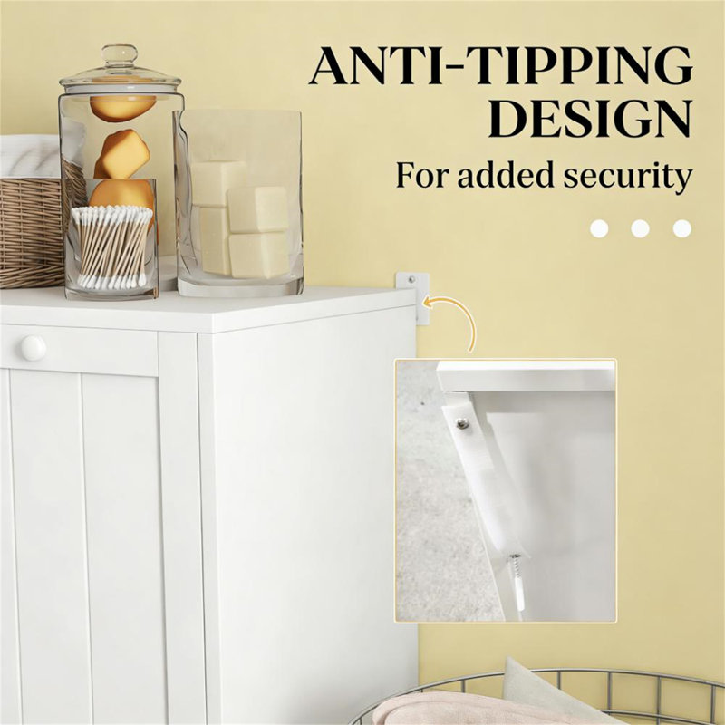 Hidden Laundry Hamper Cabinet
