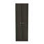 Armoire à rangement multiple, double porte, cinq tablettes - espresso / noir