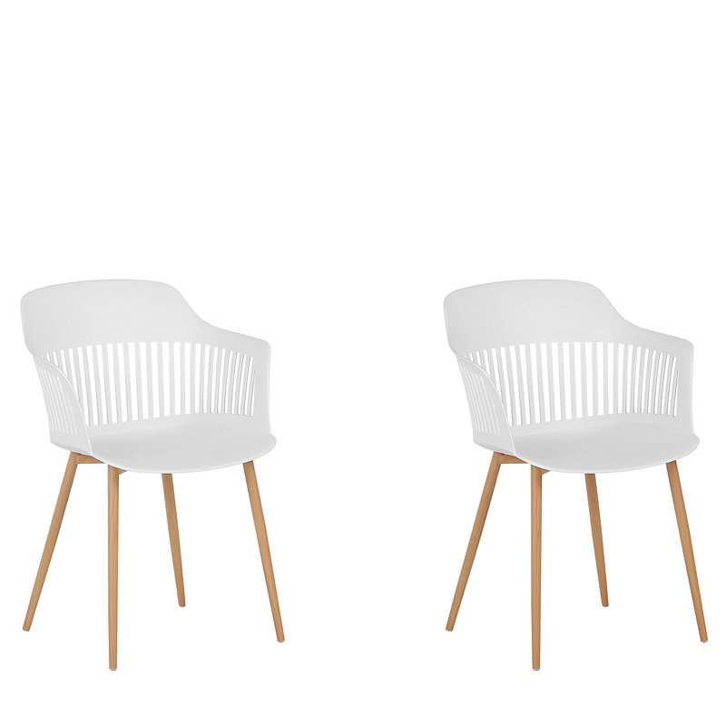 Pringle 44cm H Slat Back Armchair, White