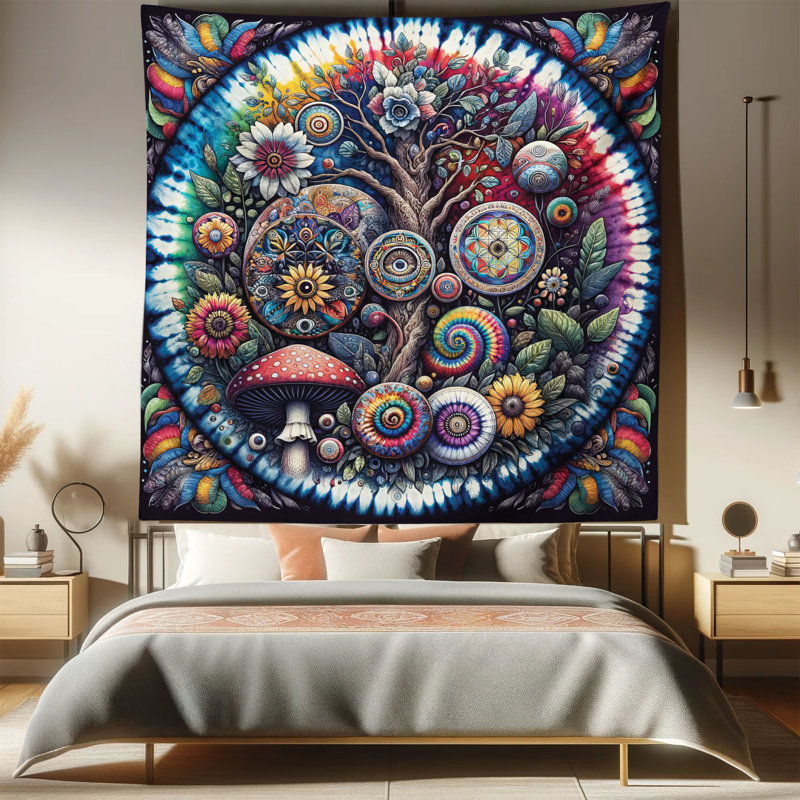 Tapisserie en microfibre, H 88 po x l 88 po