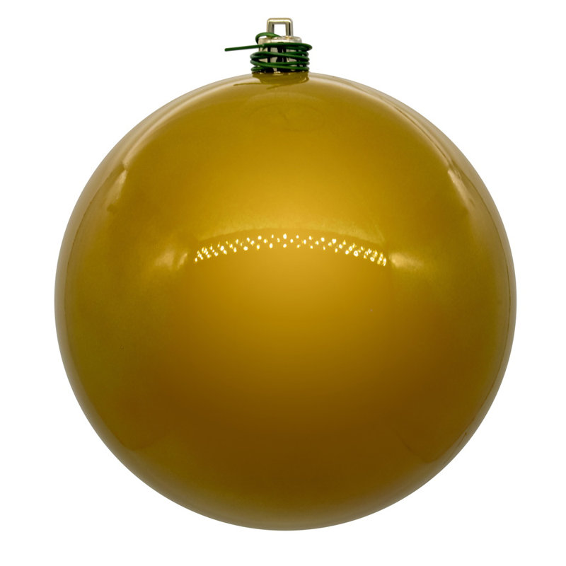 Ornement boule de Noël (ensemble de 6), Or médaillon