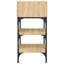 Dungall 35cm W Iron Bedside Table-1133635095