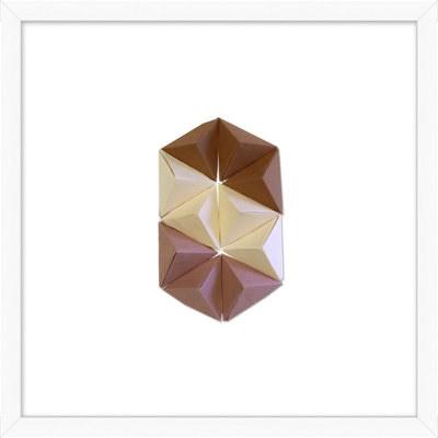 Dimensional Folded Capsule 2 Framed Graphic Art
