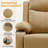 KORSER Recliner Chair, Rocker Recliners For Living Room, Small Recliner For Small Spaces, Fabric Manual Recliners With Side Pockects-927350986