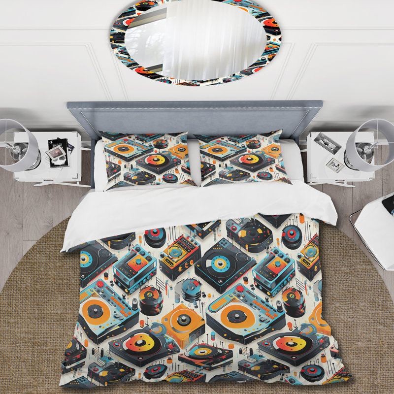 Literie pour plateaux tournants, Housse de couette simple + 1 taie décorative stan
