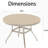 Outdoor Round Patio Dining Table For 4 - 6, All Weather With Umbrella Hole Lawn, Backyard, Garden. Powder Coated Rust Protection, Bent Leg Design Stability And Aesthetics, Non Marring Foot-993755747