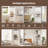 63" Tall Corner Storage Cabinet, Freestanding Kitchen Pantry Cabinet with Adjustable Shelves, Wooden Floor Corner Cabinet for Kitchen, Living Room