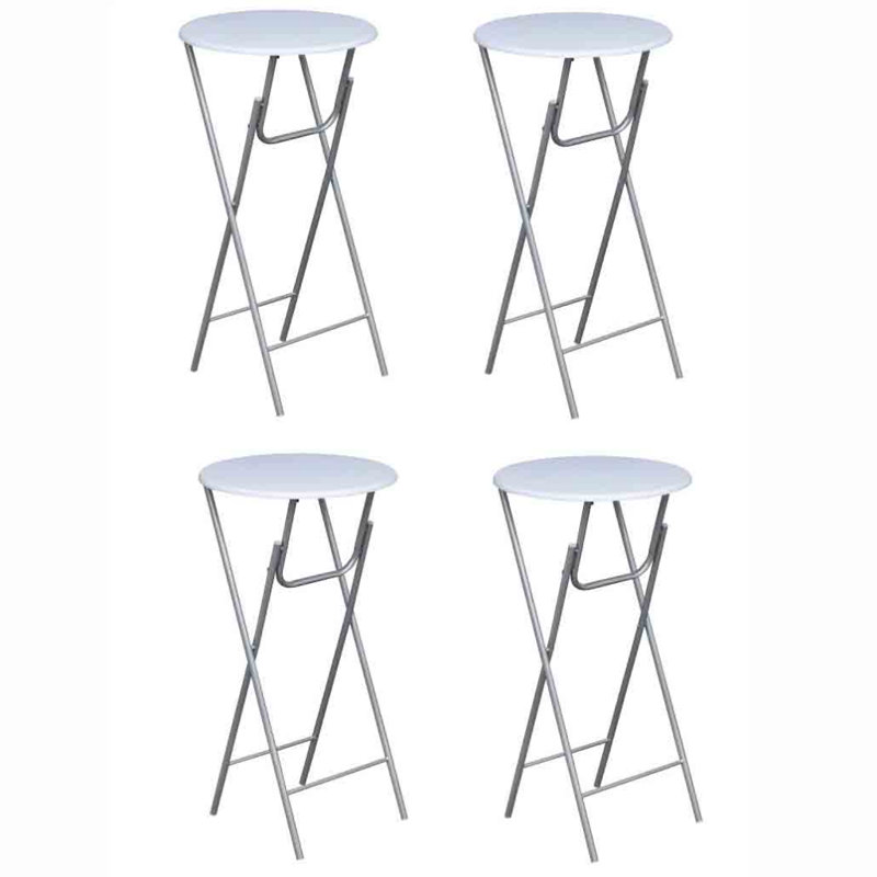 Extendable Round Metal Base Dining Table