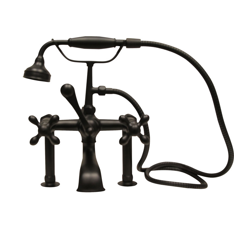Garniture de robinet de baignoire à pattes triple, Croix