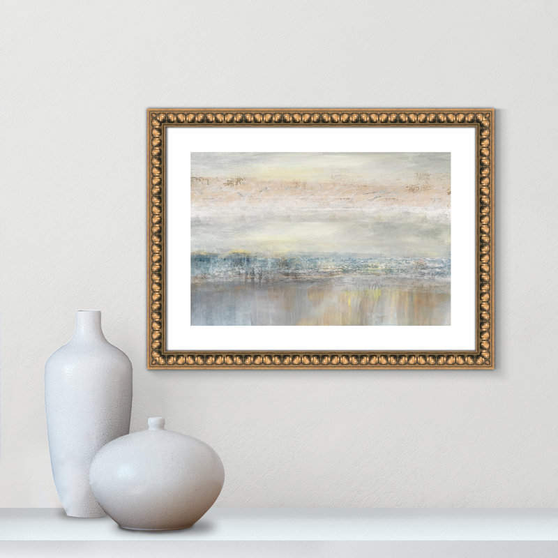 «Electra From A Distance» par Nan - reproduction d'art, H 25,5 po x l 35,5 po, Papier dans un cadre photo, Bois de noyer
