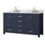 Modero 60" Double Bathroom Vanity with Top-227115602-227115608