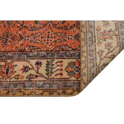 Hull Antique Hand Woven Brown Hull Runner Carpet